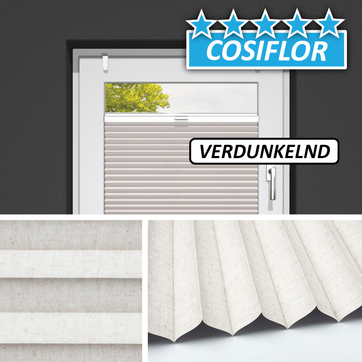 Verdunkelungsplissee </br>Samos PX-V-6124